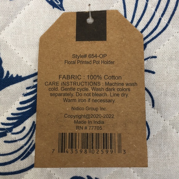 Mabelle Home Collection, dish towel + hot pad set. - Picture 5 of 5